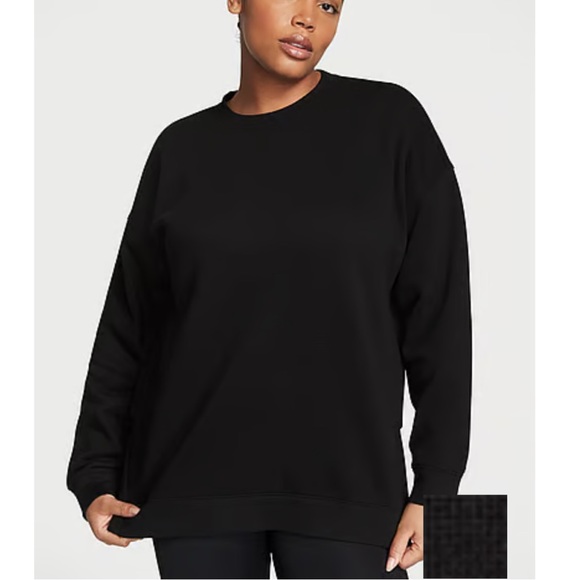 Victoria's Secret Tops - Victoria’s Secret Cotton Fleece Mock Neck pullover